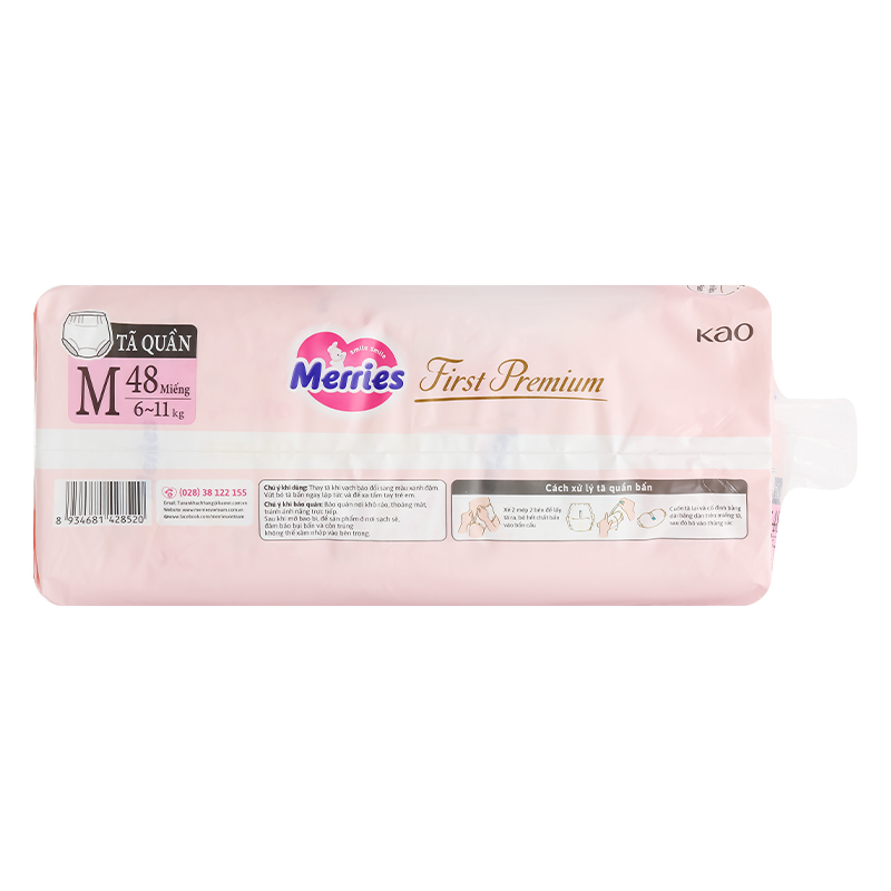Tã quần Merries First Premium size L 40 miếng (9 - 14 kg) 11