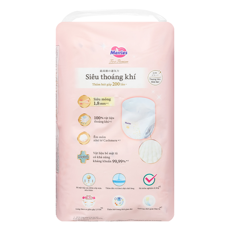 Tã quần Merries First Premium size L 40 miếng (9 - 14 kg) 23