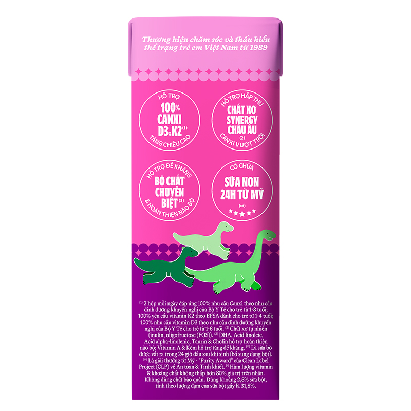 Lốc 4 hộp sữa non pha sẵn Dielac Grow 180 ml (từ 1 tuổi) - Giao bao bì ngẫu nhiên 19
