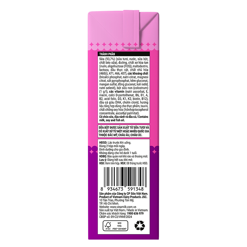 Lốc 4 hộp sữa non pha sẵn Dielac Grow 180 ml (từ 1 tuổi) - Giao bao bì ngẫu nhiên 21