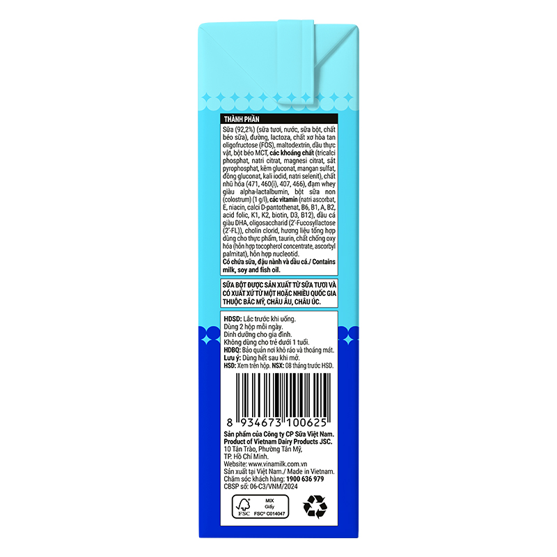 Lốc 4 hộp sữa non pha sẵn Dielac Grow Plus 180 ml (từ 1 tuổi) - Giao bao bì ngẫu nhiên 22