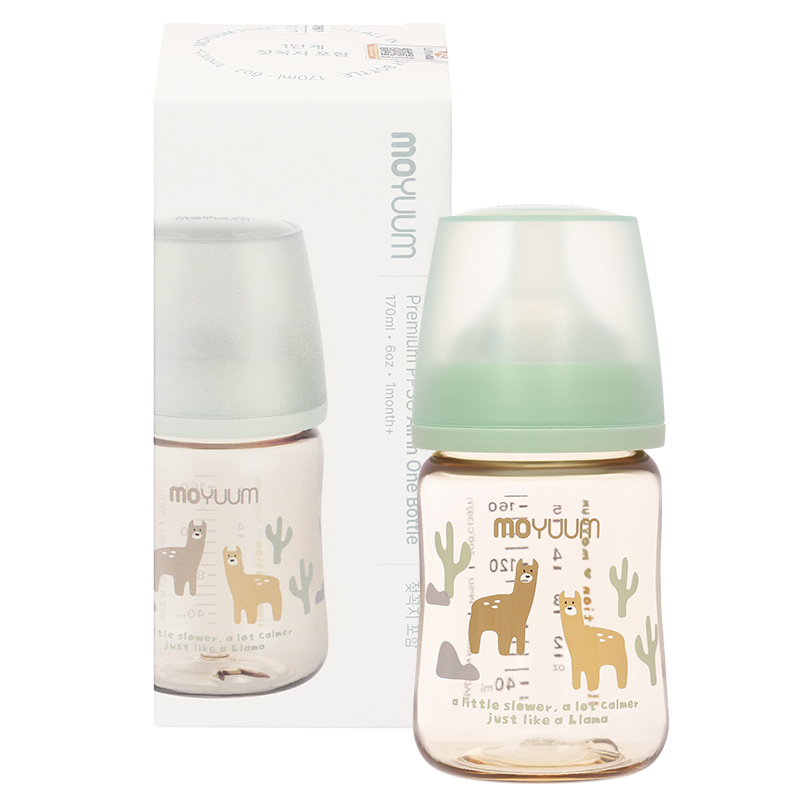 Bình sữa nhựa PPSU Moyuum cổ rộng All In One Bottle 170 ml - Lạc đà (0 - 3 tháng) 9