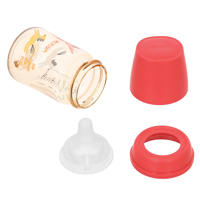 Bình sữa nhựa PPSU Moyuum cổ rộng All In One Bottle 170 ml - Ngựa đỏ (0 - 3 tháng) 4