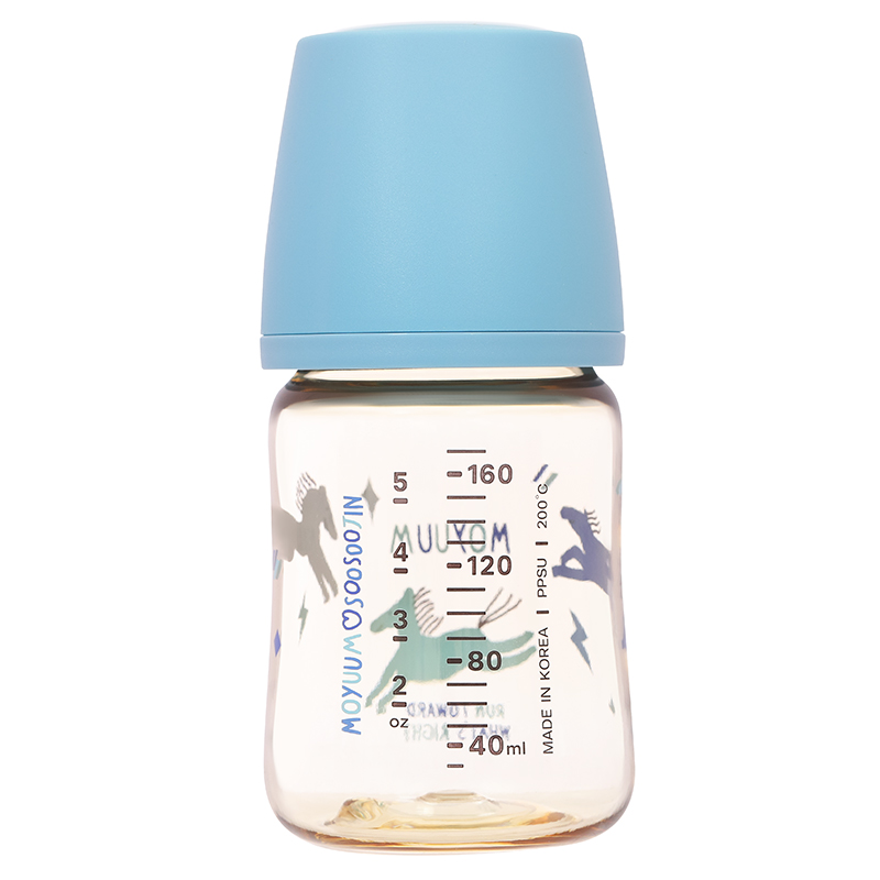 Bình sữa nhựa PPSU Moyuum cổ rộng All In One Bottle 170 ml - Ngựa xanh (0 - 3 tháng) 2