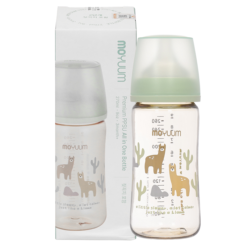 Bình sữa nhựa PPSU Moyuum cổ rộng All In One Bottle 170 ml - Lạc đà (0 - 3 tháng) 23