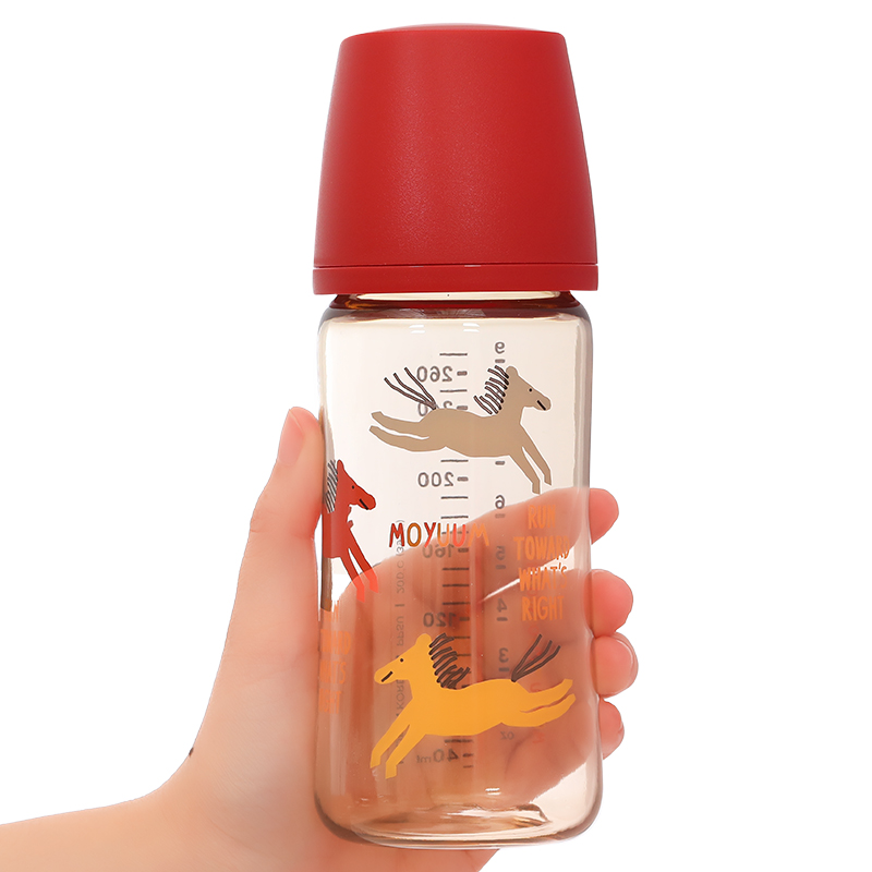 Bình sữa nhựa PPSU Moyuum cổ rộng All In One Bottle 170 ml - Ngựa đỏ (0 - 3 tháng) 22