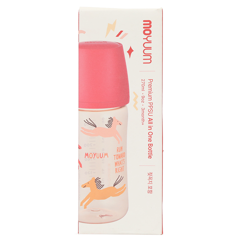 Bình sữa nhựa PPSU Moyuum cổ rộng All In One Bottle 170 ml - Ngựa đỏ (0 - 3 tháng) 24