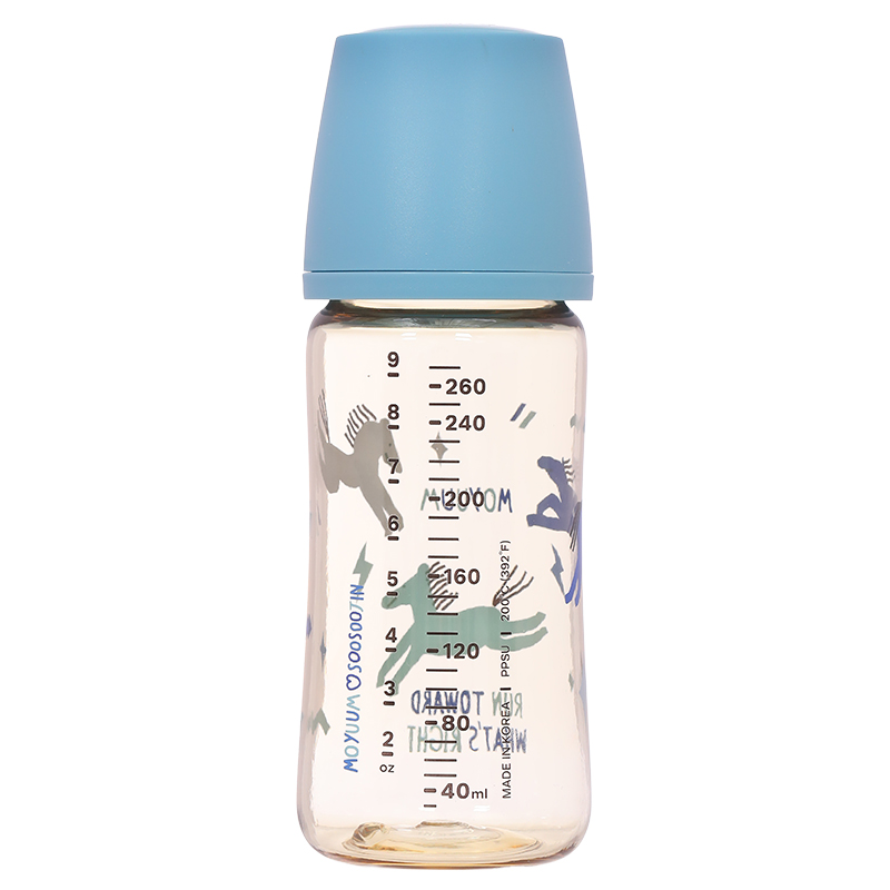 Bình sữa nhựa PPSU Moyuum cổ rộng All In One Bottle 170 ml - Ngựa xanh (0 - 3 tháng) 16