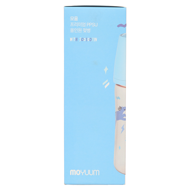 Bình sữa nhựa PPSU Moyuum cổ rộng All In One Bottle 170 ml - Ngựa xanh (0 - 3 tháng) 27