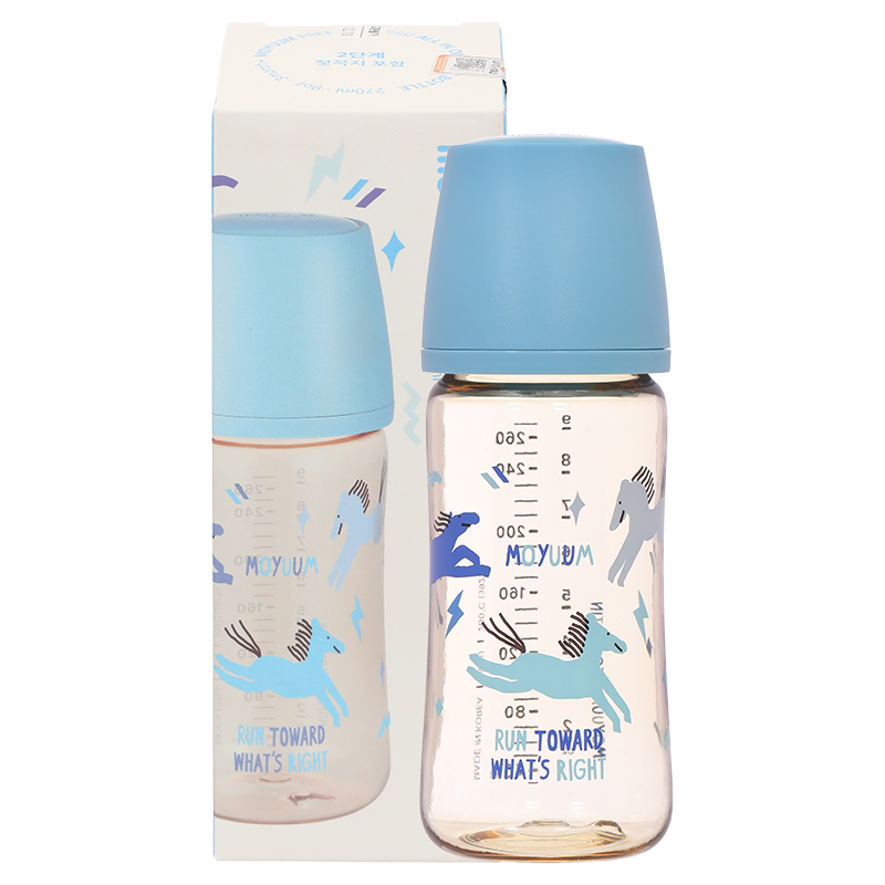 Bình sữa nhựa PPSU Moyuum cổ rộng All In One Bottle 170 ml - Ngựa xanh (0 - 3 tháng) 23