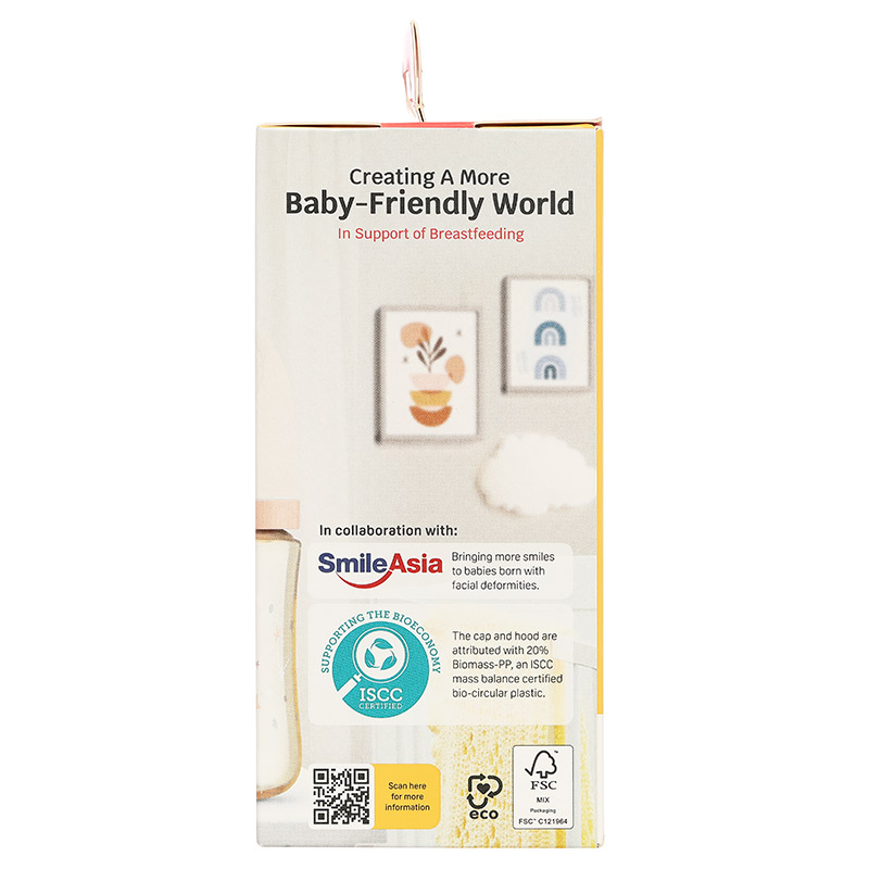 Bình sữa nhựa PPSU Pigeon Softouch Baby-Friendly World cổ rộng 160 ml - Dải ngân hà (từ 0 tháng) 12
