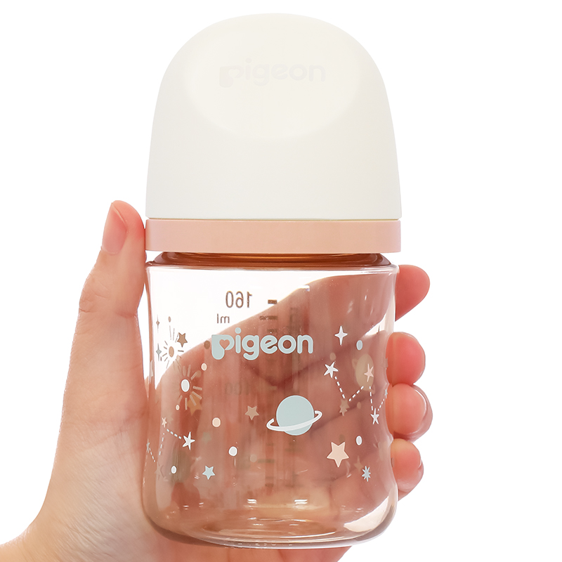 Bình sữa nhựa PPSU Pigeon Softouch Baby-Friendly World cổ rộng 160 ml - Dải ngân hà (từ 0 tháng) 8
