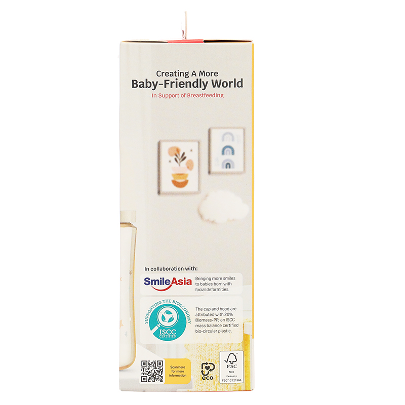 Bình sữa nhựa PPSU Pigeon Softouch Baby-Friendly World cổ rộng 160 ml - Dải ngân hà (từ 0 tháng) 27