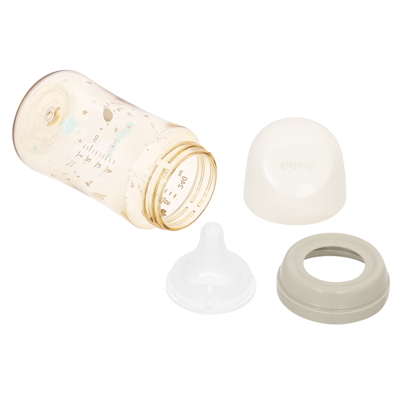 Bình sữa nhựa PPSU Pigeon Softouch Baby-Friendly World cổ rộng 160 ml - Dải ngân hà (từ 0 tháng) 19