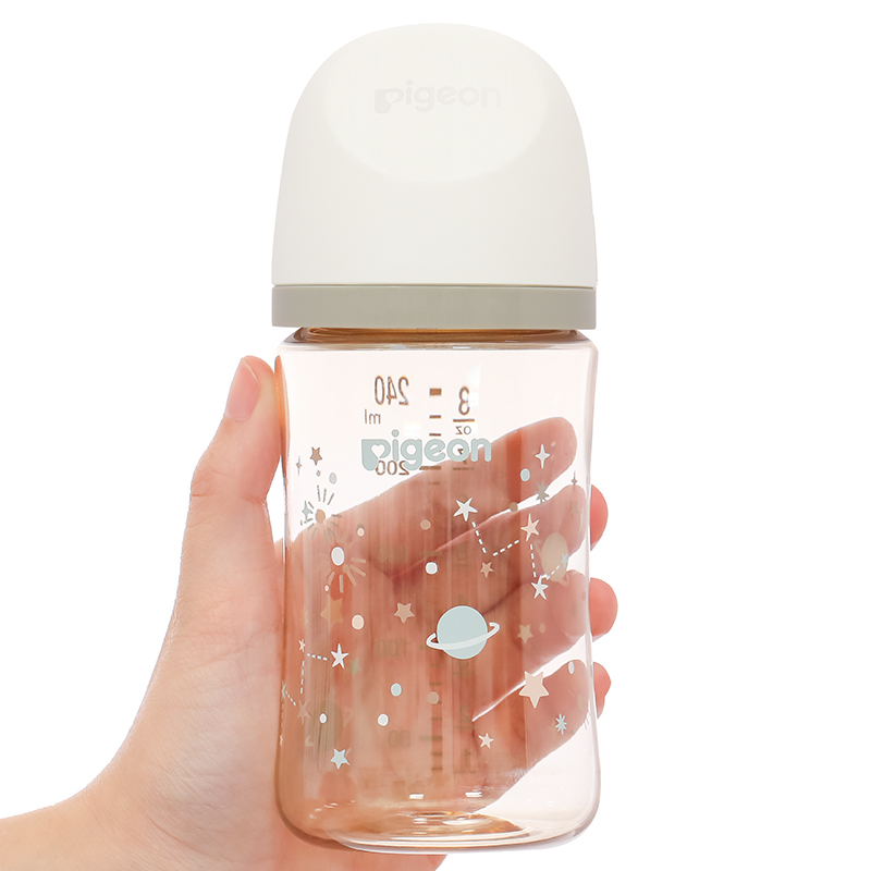 Bình sữa nhựa PPSU Pigeon Softouch Baby-Friendly World cổ rộng 160 ml - Dải ngân hà (từ 0 tháng) 23