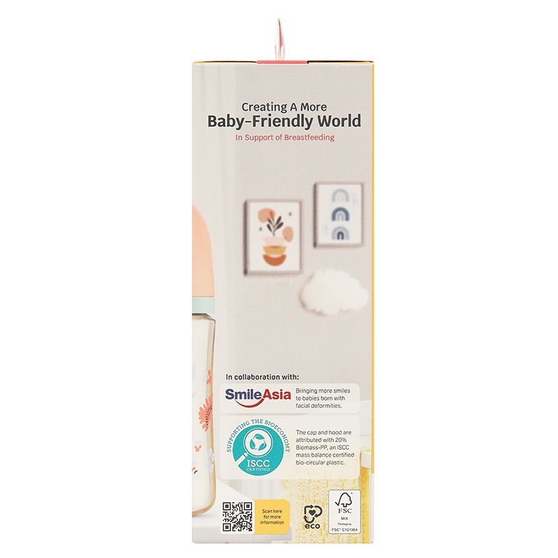 Bình sữa nhựa PPSU Pigeon Softouch Baby-Friendly World cổ rộng 240 ml - Thỏ hồng (từ 3 tháng) 12