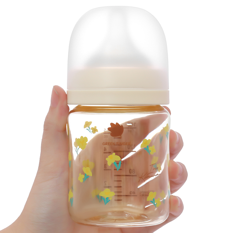Bình sữa nhựa PPSU GreenFinger cổ rộng 280 ml - Hoa diên vĩ (từ 3 tháng) 22