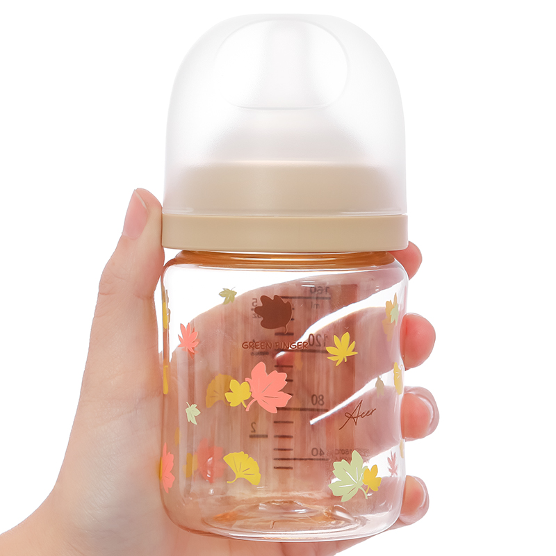 Bình sữa nhựa PPSU GreenFinger cổ rộng 160 ml - Lá phong (từ 1 tháng) 8