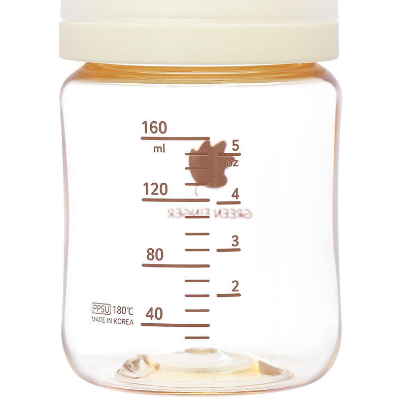 Bình sữa nhựa PPSU GreenFinger cổ rộng 160 ml - Trơn (từ 1 tháng) 3