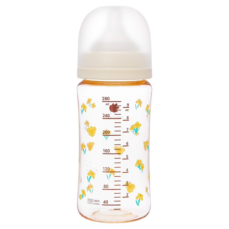 Bình sữa nhựa PPSU GreenFinger cổ rộng 280 ml - Hoa diên vĩ (từ 3 tháng) 2