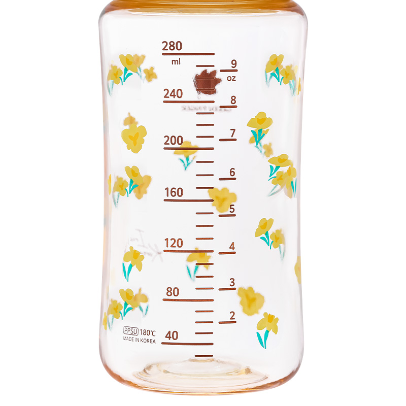 Bình sữa nhựa PPSU GreenFinger cổ rộng 280 ml - Hoa diên vĩ (từ 3 tháng) 3