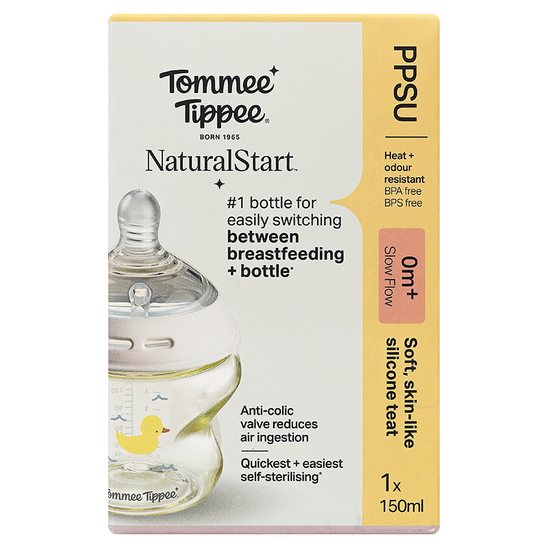 Bình sữa nhựa PPSU Tommee Tippee Natural Start cổ rộng 260 ml (3 - 6 tháng) - Họa tiết hồng 23