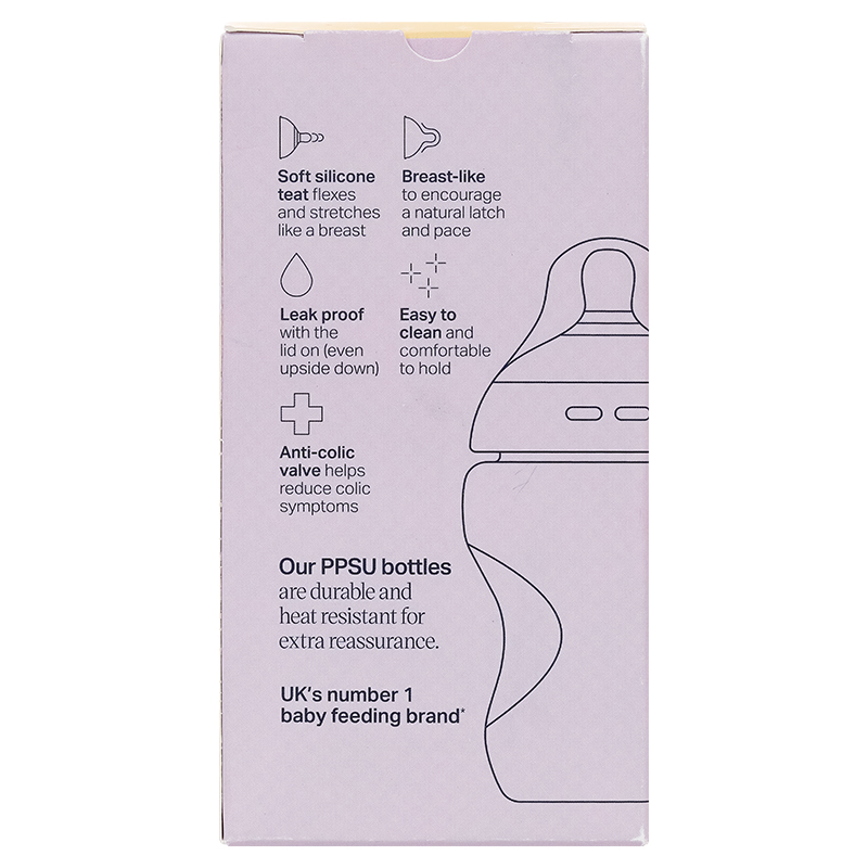 Bình sữa nhựa PPSU Tommee Tippee Natural Start cổ rộng 260 ml (3 - 6 tháng) - Họa tiết hồng 11
