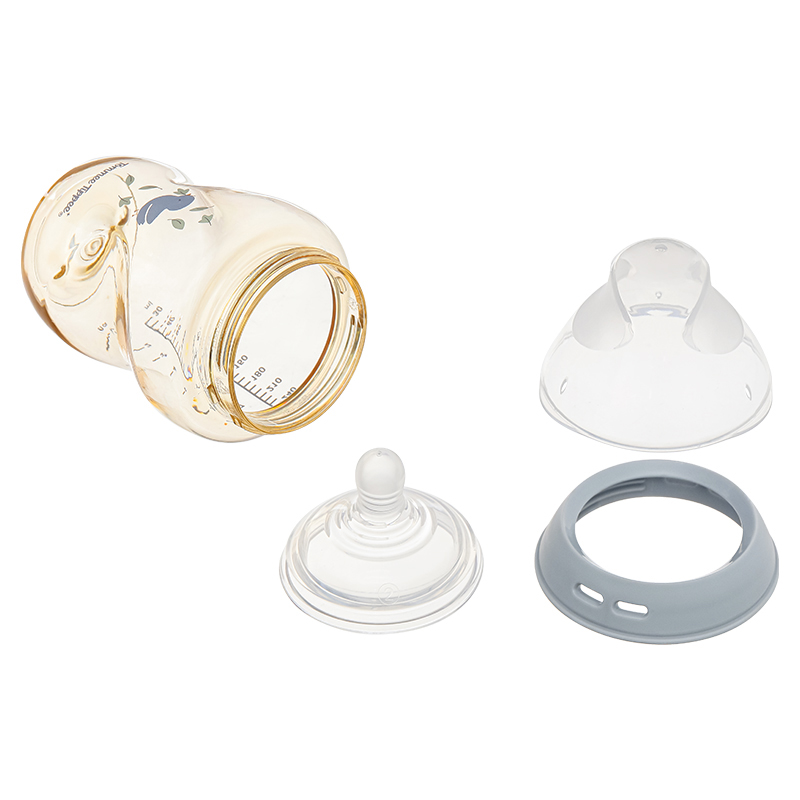 Bình sữa nhựa PPSU Tommee Tippee Natural Start cổ rộng 260 ml (3 - 6 tháng) - Họa tiết hồng 45