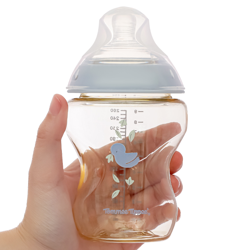 Bình sữa nhựa PPSU Tommee Tippee Natural Start cổ rộng 260 ml (3 - 6 tháng) - Họa tiết hồng 49