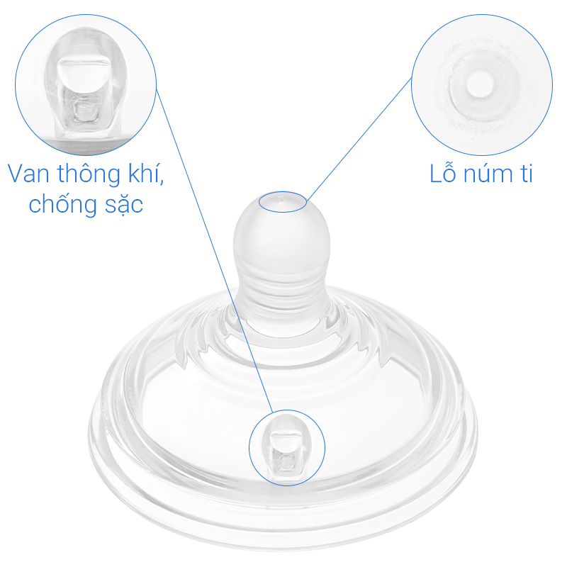 Bộ 2 núm ti Tommee Tippee Natural Start siêu mềm tự nhiên size + (từ 0 tháng) - Mẫu mới 19