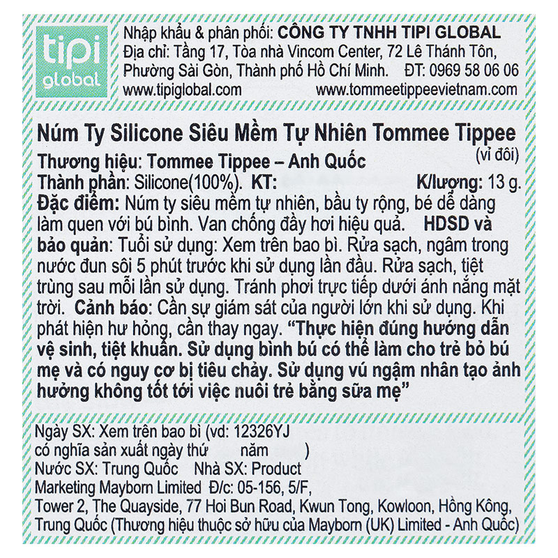 Bộ 2 núm ti Tommee Tippee Natural Start siêu mềm tự nhiên size + (từ 0 tháng) - Mẫu mới 20