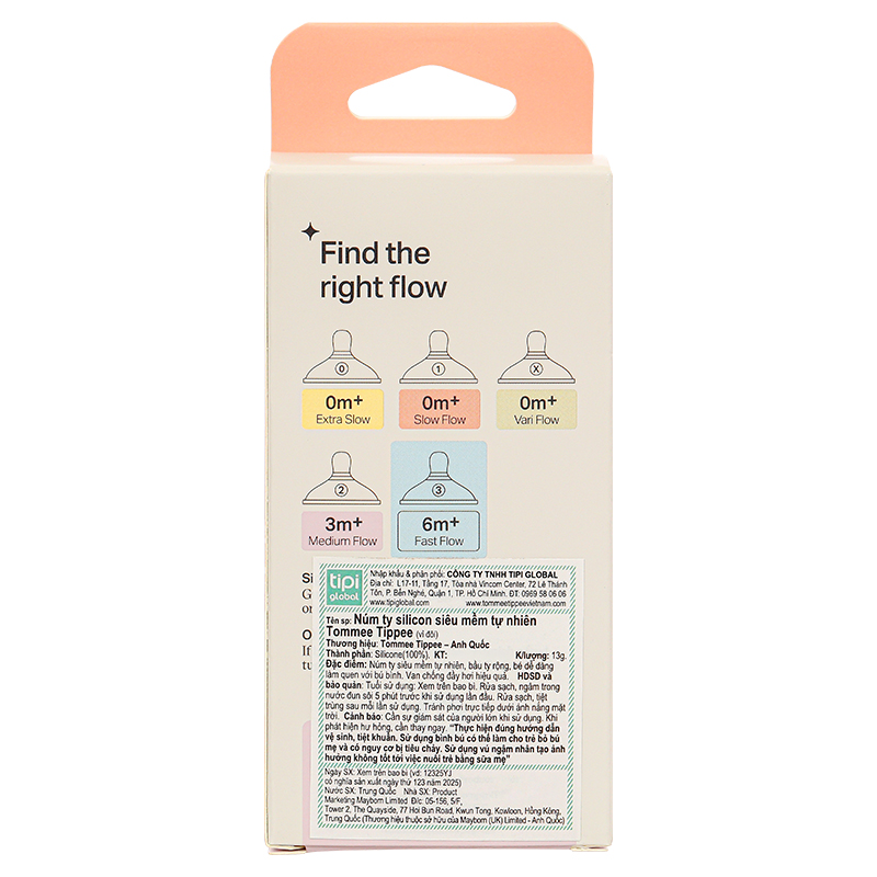 Bộ 2 núm ti Tommee Tippee Natural Start siêu mềm tự nhiên size + (từ 0 tháng) - Mẫu mới 23