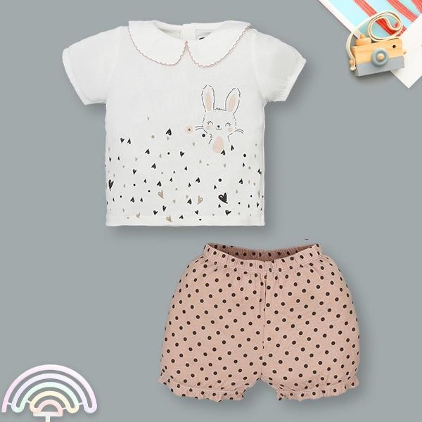 Bộ bé gái Ualarogo petit hồng