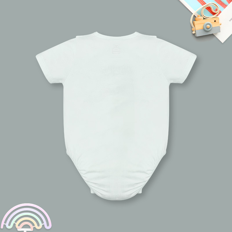 Bodysuit tay ngắn La Pomme giấc mơ mùa hè màu xanh 2