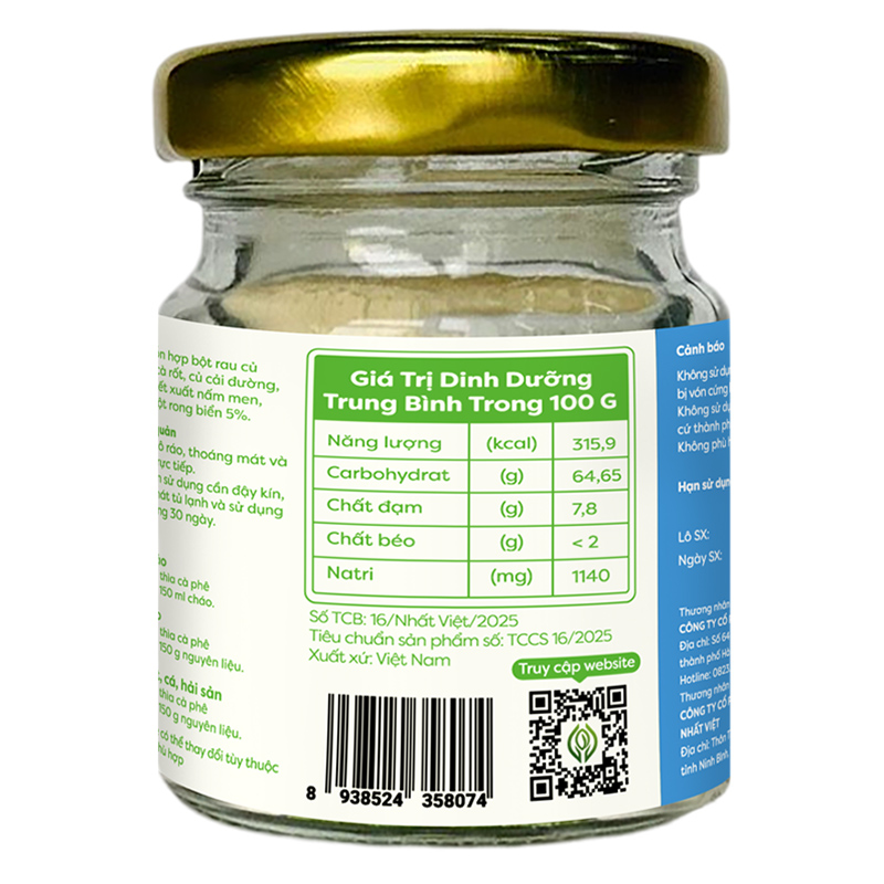 Bột nêm Anpaso măng tây hũ 60g - Giao bao bì ngẫu nhiên 16