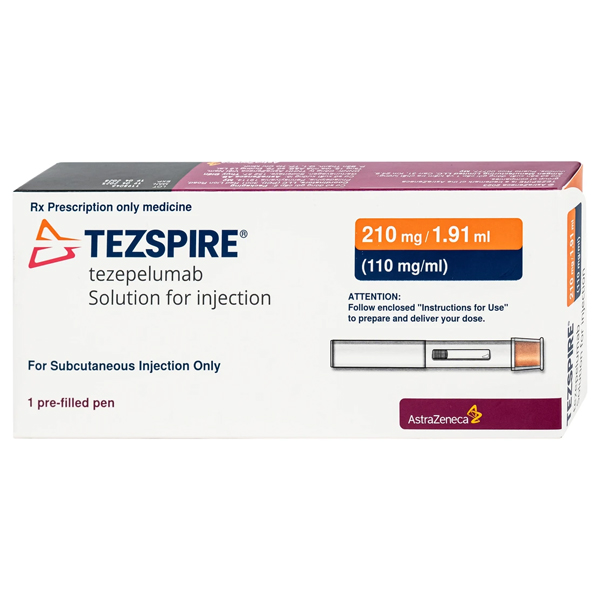Bút tiêm dung dịch Tezspire 210mg/1.91ml điều trị duy trì bệnh hen