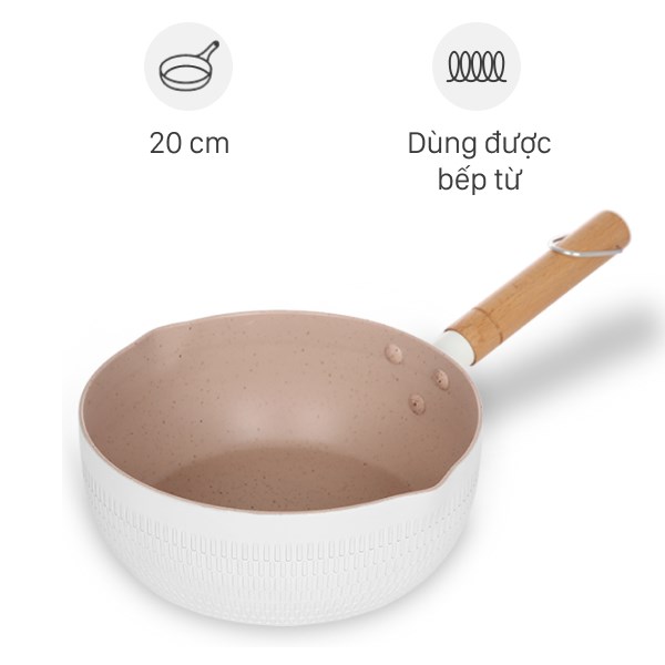 Chảo nhôm sâu chống dính đáy từ 20 cm Delites RLN-5020 dễ chùi rửa, an toàn, giá rẻ, ưu đãi hấp dẫn - AVAKids.com