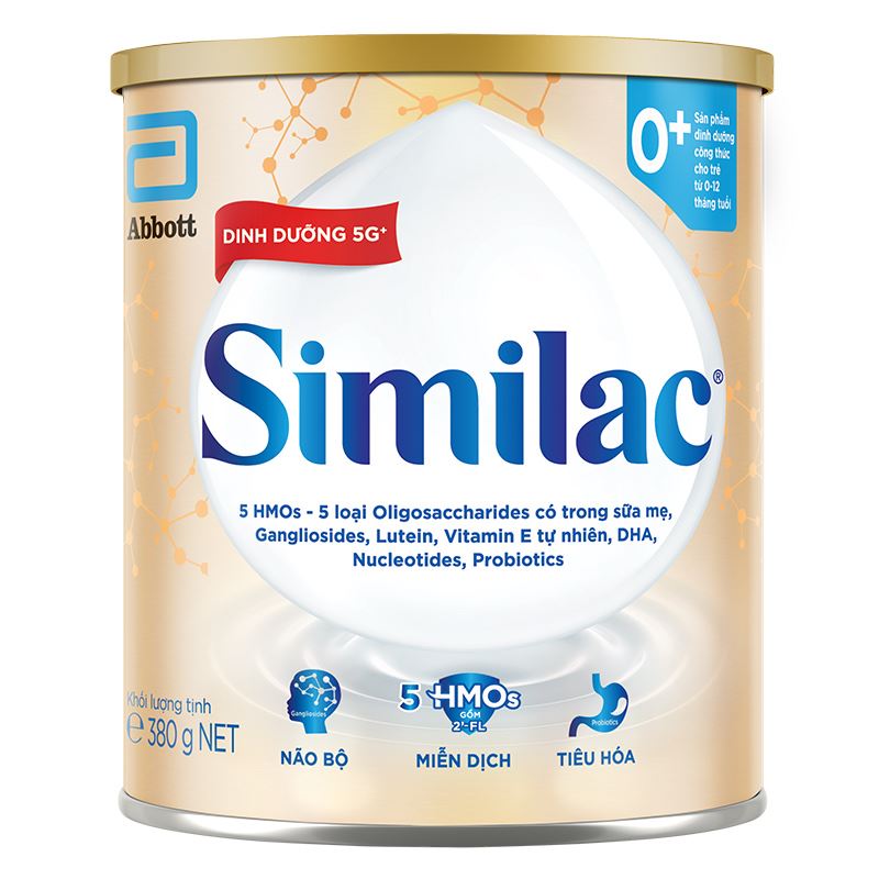 Combo 2 hộp sữa bột Similac 5G 0+ 380g (0 - 12 tháng) 2
