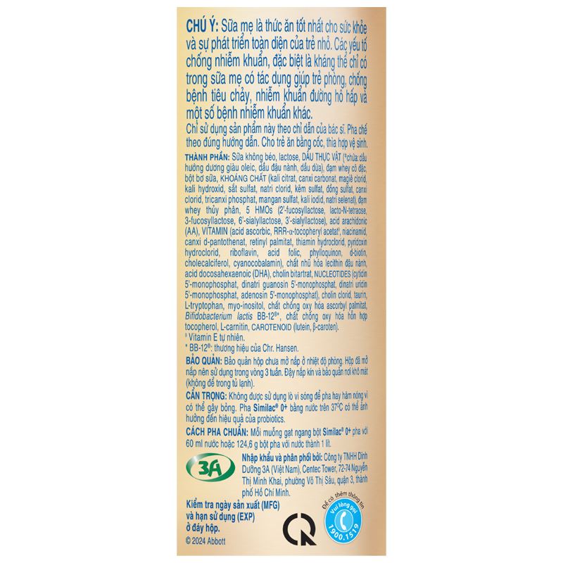 Combo 2 hộp sữa bột Similac 5G 0+ 380g (0 - 12 tháng) 7