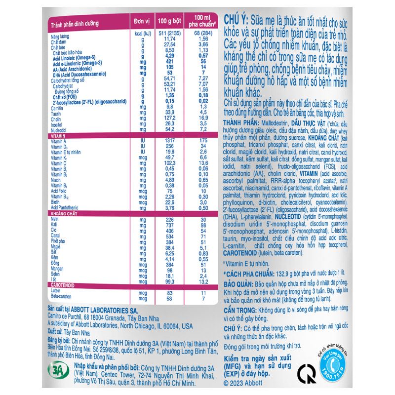 Sữa bột Similac Total Comfort 0+ 360g (0 - 12 tháng) dành cho trẻ không dung nạp đường lactose 17