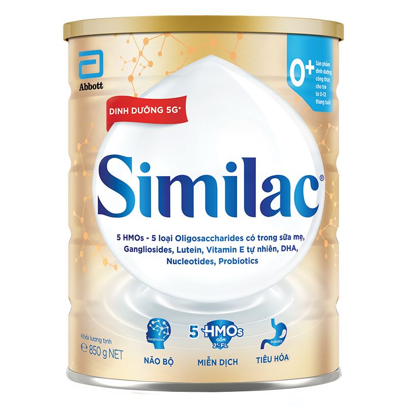 Combo 2 hộp sữa bột Similac 5G 0+ 380g (0 - 12 tháng) 26