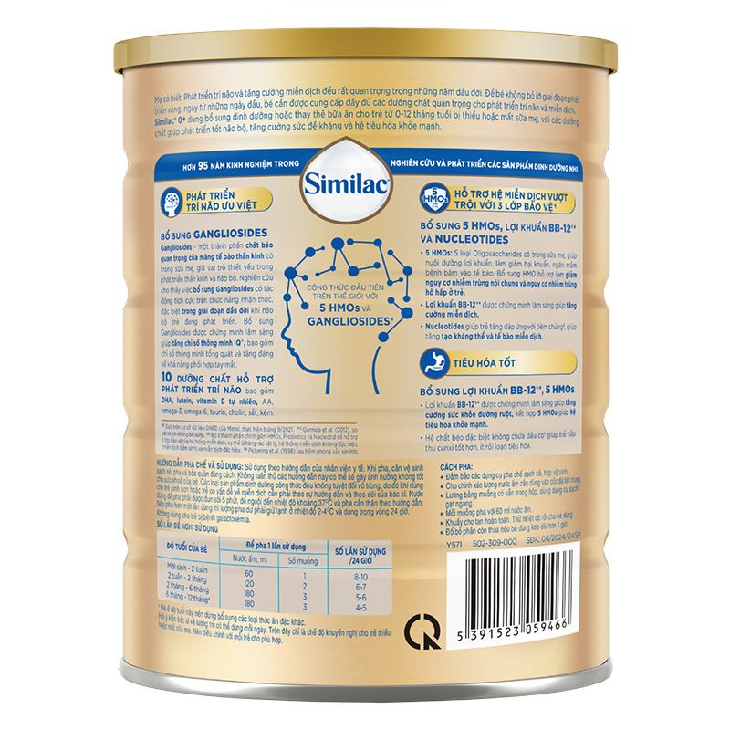 Combo 2 hộp sữa bột Similac 5G 0+ 380g (0 - 12 tháng) 27
