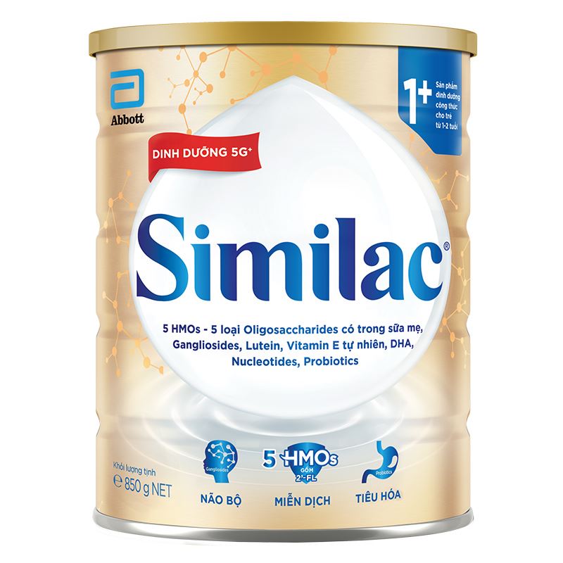 Combo 2 sữa bột Similac 5G 1+ 800g (1 - 2 tuổi) - Giao bao bì ngẫu nhiên 2