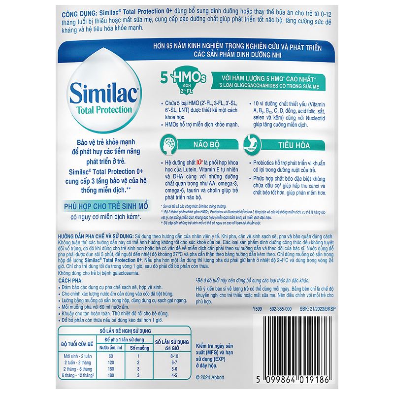Combo 2 sữa bột Similac Total Protection 0+ 380g (0 - 12 tháng) 27