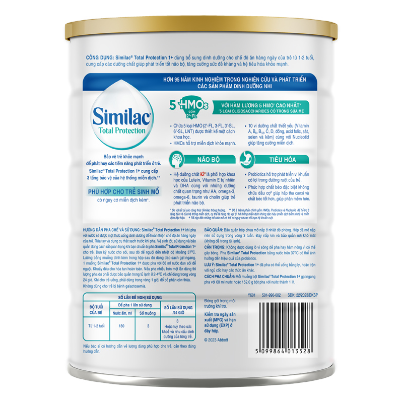 Combo 2 sữa bột Similac Total Protection 1+ 800g (1 - 2 tuổi) - Giao bao bì ngẫu nhiên 6