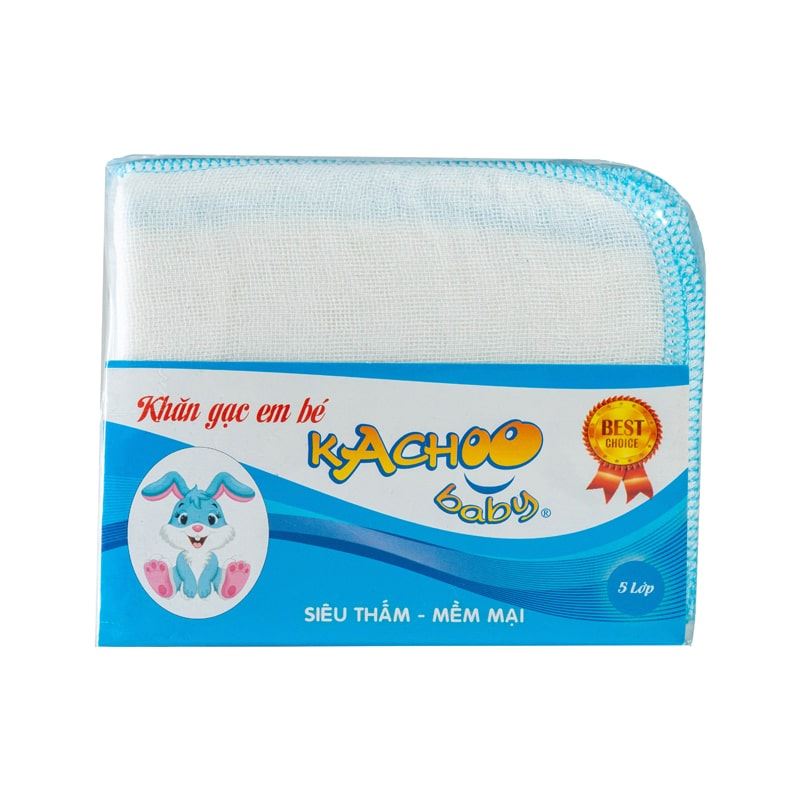 Combo 2 set 10 cái khăn sữa cotton KACHOOBABY 5 lớp 26x31 cm - Màu ngẫu nhiên 2