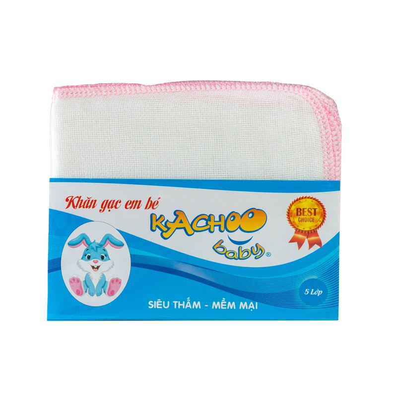 Combo 2 set 10 cái khăn sữa cotton KACHOOBABY 5 lớp 26x31 cm - Màu ngẫu nhiên 3