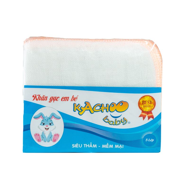 Combo 2 set 10 cái khăn sữa cotton KACHOOBABY 5 lớp 26x31 cm - Màu ngẫu nhiên 4