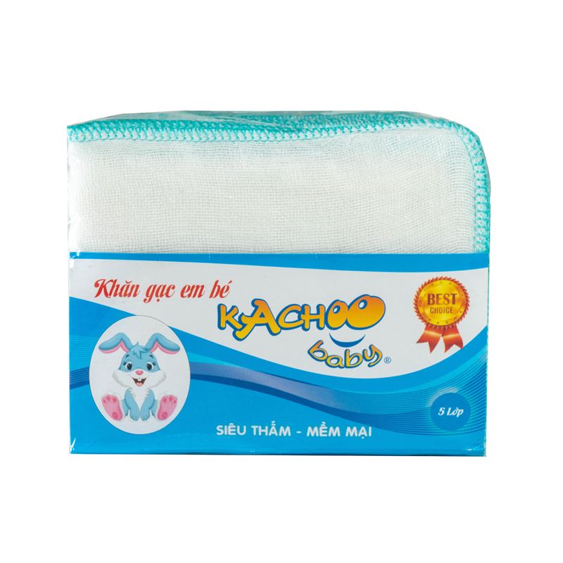 Combo 2 set 10 cái khăn sữa cotton KACHOOBABY 5 lớp 26x31 cm - Màu ngẫu nhiên 6