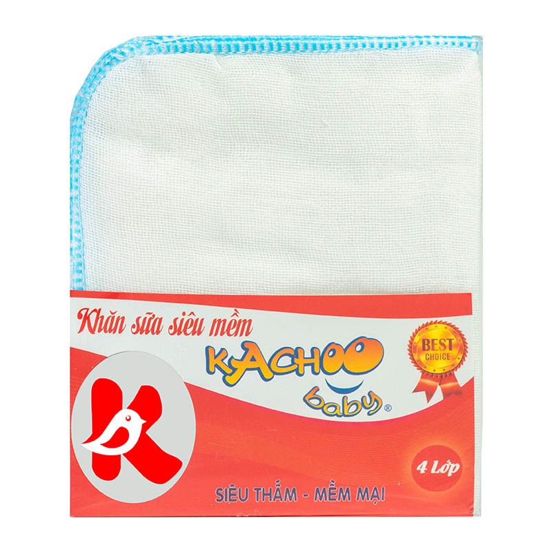 Set 10 cái khăn sữa cotton KACHOOBABY 4 lớp 24x28 cm - Màu ngẫu nhiên 9